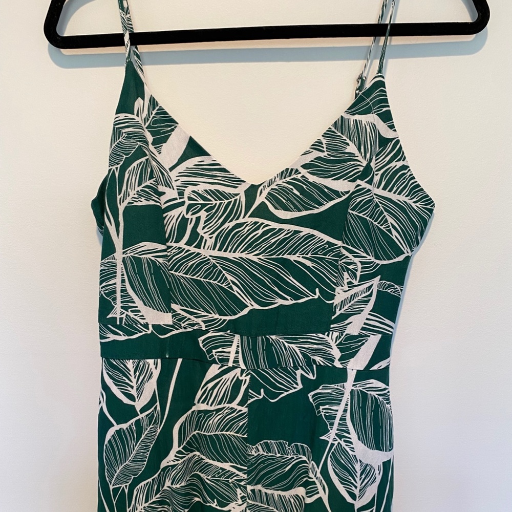 "& Merci" Boutique Tropical Print Jumpsuit, Size Small
